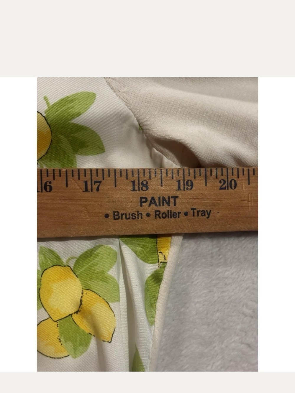 Ann Taylor Cream Sweater with Yellow & Green Floral Print - Picture 6 of 9